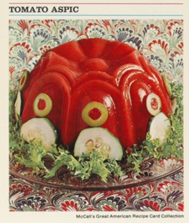 wendyOrourke's tweet image. Anyone up for some red gelatin? #aspic #lunchtime