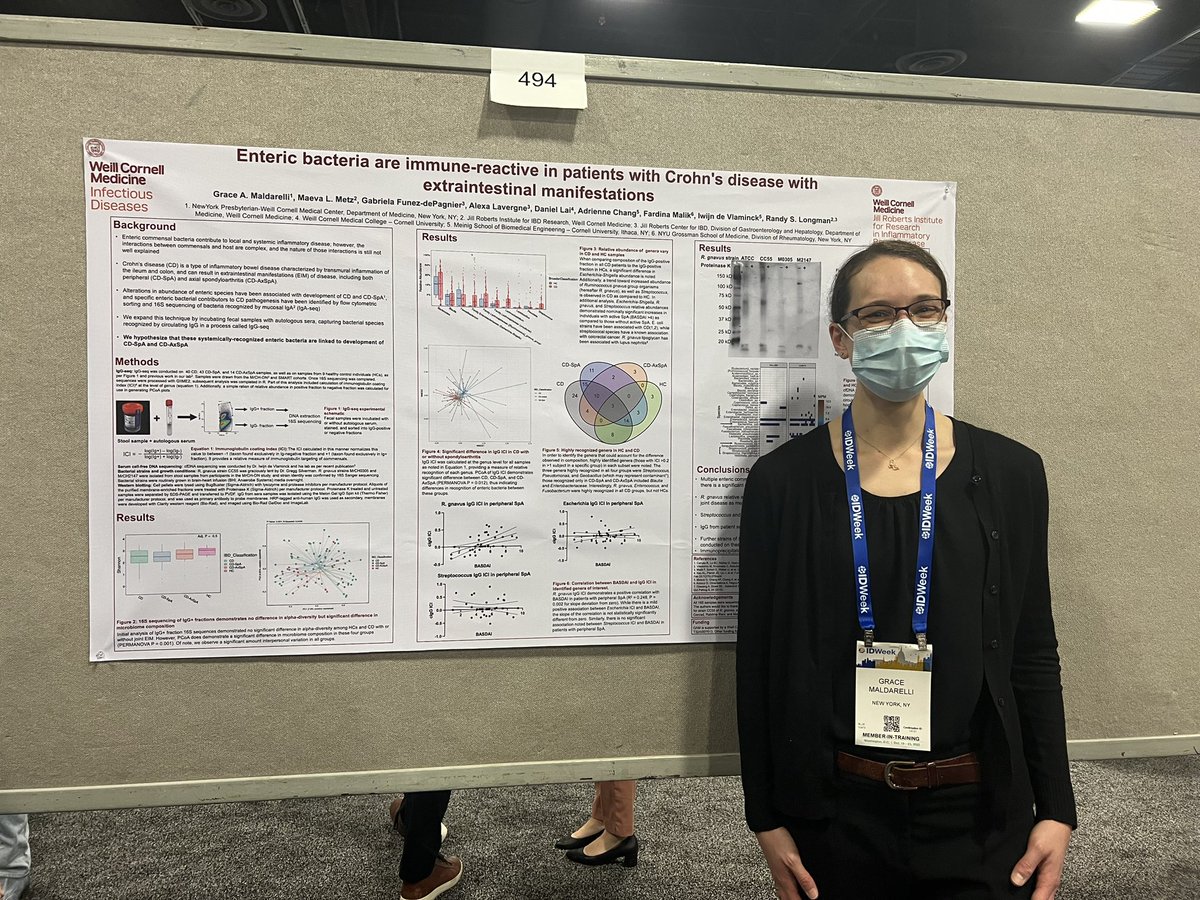 Day 2 of @IDWeek2022 featured talks by @marinacaskey1 & Dr Ellsworth + posters by Dr. Malderelli, @adrelickmd, @MSatlin from @WCM_ID. @WCMDeptofMed