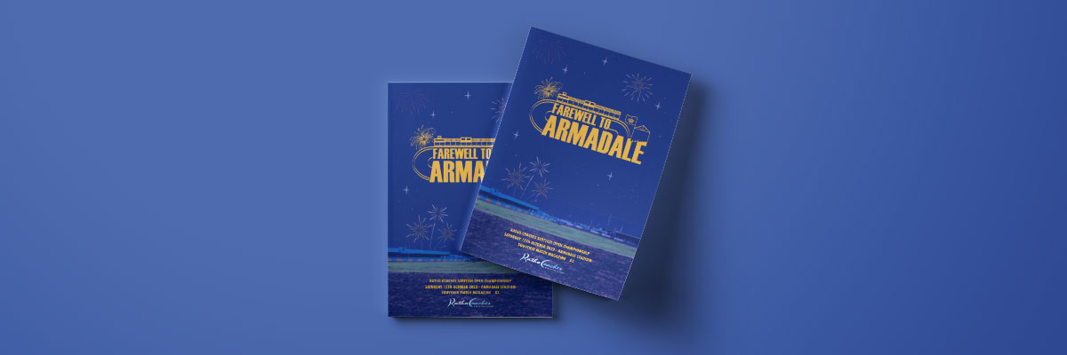 📖 FAREWELL MAGAZINE: A batch of last week's Farewell to Armadale Souvenir Magazine has arrived! Get yours at the Club Shop this evening at Armadale Stadium priced at £5. It is a fantastic read featuring 60 pages of content!