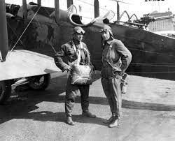 AFResearchLab's tweet photo. “I’m not hurt. Just a bit excited.” These are the famous words shared by Lt. Harris, the first aviator to be saved by a McCook Field-developed ripcord parachute!

Today is the 100 year anniversary of the event - you can see his landing site on the left. 

#AFRLHistory | #TBT https://t.co/iPaOeklk1J