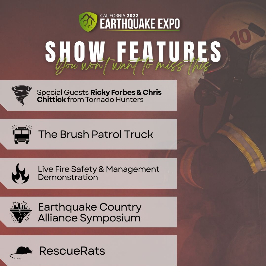 EarthquakeExpo's tweet photo. From organizations such as the American Red Cross, FEMA, NOAA, State Guard Association of USA, and The GSA, the Earthquake Expo has so many more special features! 🤩⁠
⁠
Take part in this amazing opportunity by signing up for FREE here! 👉 https://t.co/ISR90vv8UO

#anaheim https://t.co/GEt8dLeIsU