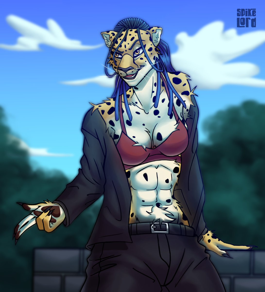spikelordp's tweet photo. Would you be her friend? 
#furryfandom #illustration #furry https://t.co/aXKDjODoRL