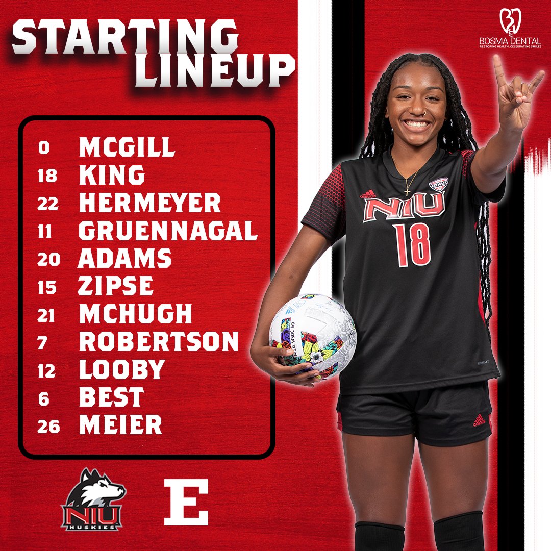NIUWomensSoccer's tweet image. Here is Today's Huskie Starting Lineup! 

📺: bit.ly/3Vxw3IM
📈: bit.ly/2WjpBuV

#NIUWSoccer | #NewFoundations