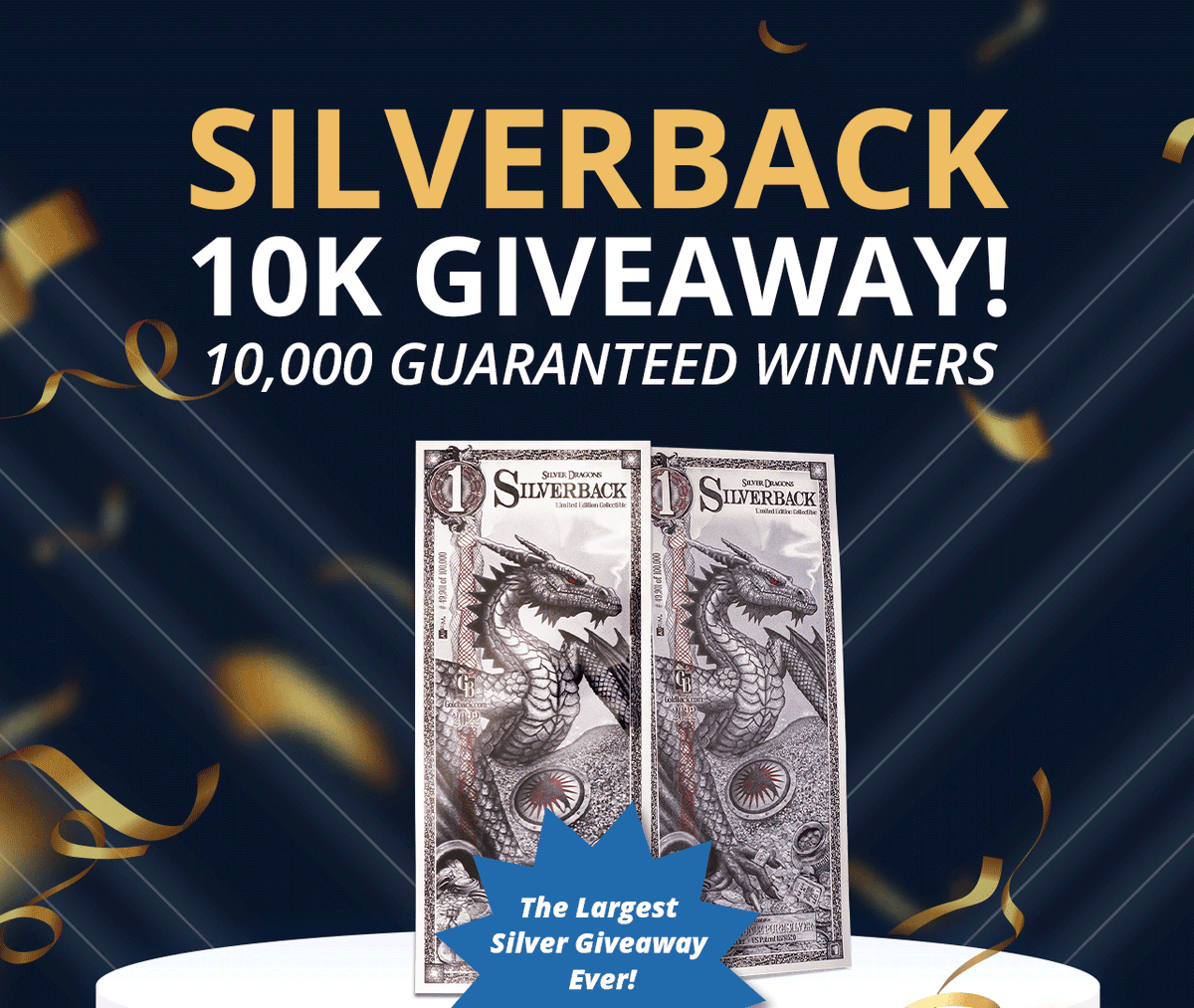 bullionmaxcom's tweet photo. Get a FREE Silverback! 10,000 people will be selected as winners! Click here to enter to win: https://t.co/rhELAppNCv https://t.co/z0mTOd7puq