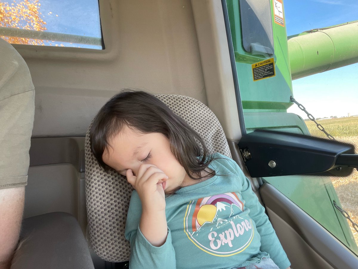 AgWest's tweet photo. What's the best way to learn your numbers? #Farmkid style, writing down Dad's grain cart weights! Vincent Fisher in New Vienna, OH shares with his #PickingPics, corn harvest is 39% complete. Yields are around average to slightly below this year. #AgTwitter #harvest22 https://t.co/mYgEeHUvjl