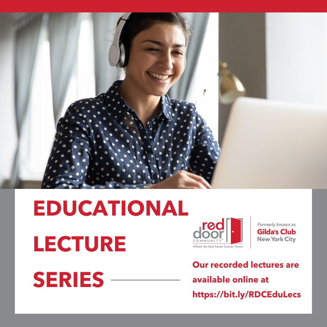 RedDoorCm's tweet image. Our Educational Lectures provide access to valuable information including medical, legal, financial, and other cancer-specific topics. To watch our recorded Educational Lectures please visit: bit.ly/RDCEduLecs  

#RedDoorCommunity #CancerJourney #EducationalLectures #Cancer