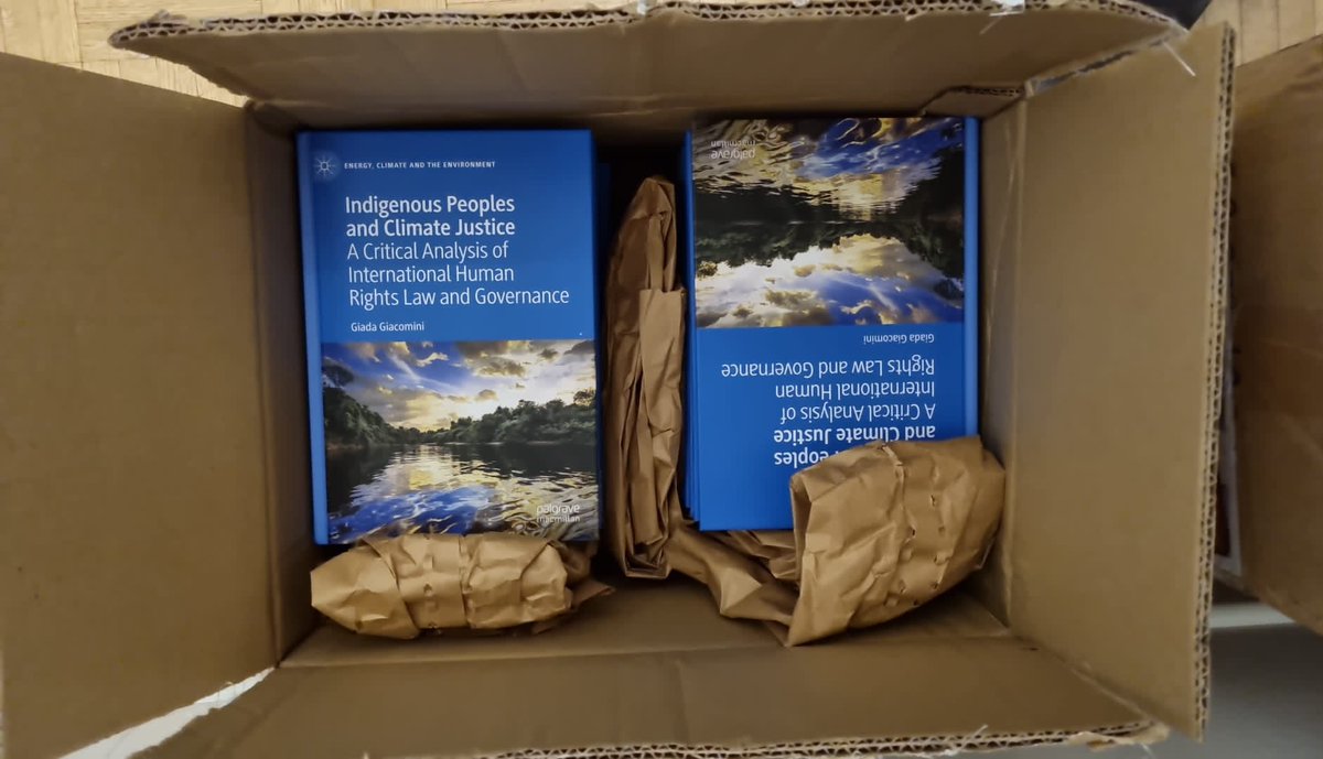 Hard copies just arrived! 
@Palgrave 

#climatejustice #Indigenouspeoples #climatelaw #humanrights #climatechange #climategovernance