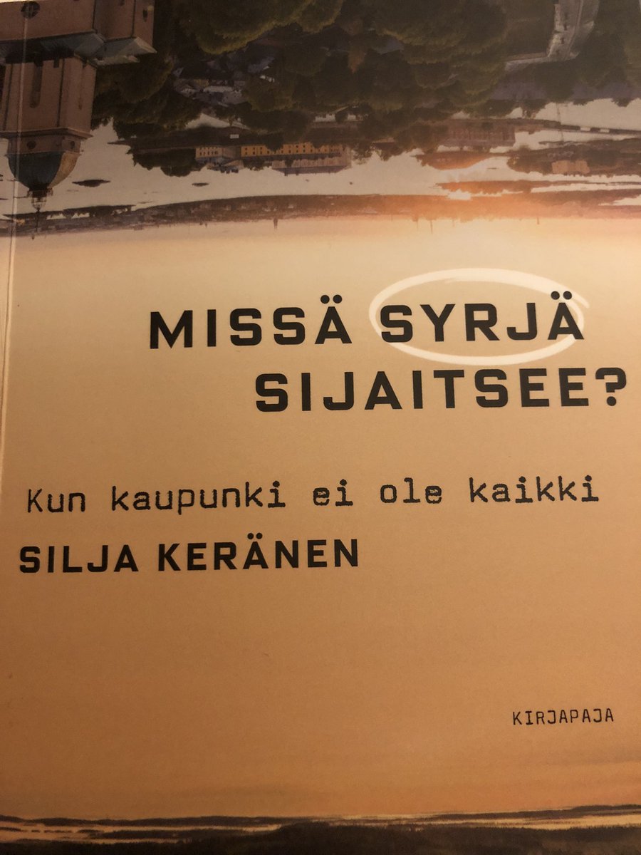 Jo ensimmäisistä lauseista lähtien on selvää, että käsissäni on kirja, josta pidän. Luen lisää ja kerron sitten. <a href="/SiljaMP/">Silja Keränen</a> <a href="/Kirjapaja/">Kirjapaja</a> #kajaani #kirjat #aluekehitys