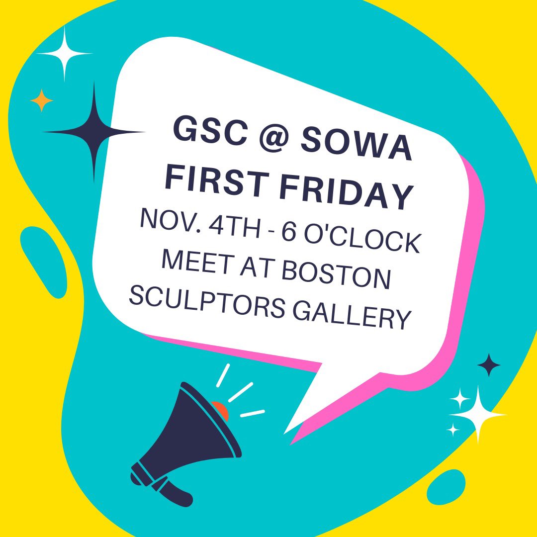 Come join the GSC for an evening in SoWa, an artist district in south Boston. There are open art studios and cool shops! Meet us at the Boston Sculptors Gallery at 6pm on November 4th to head over to this free event.