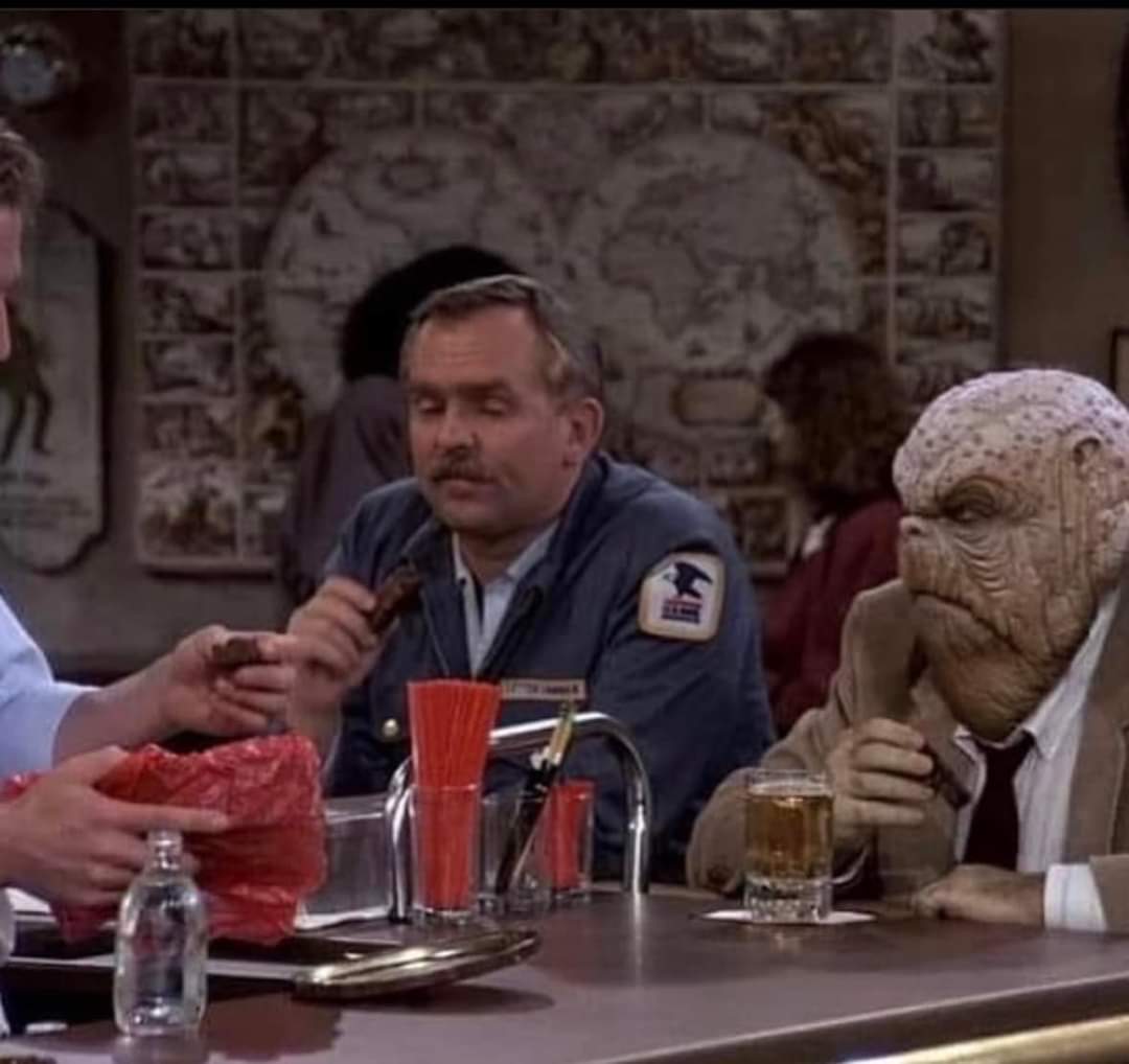 Watching Cheers like...