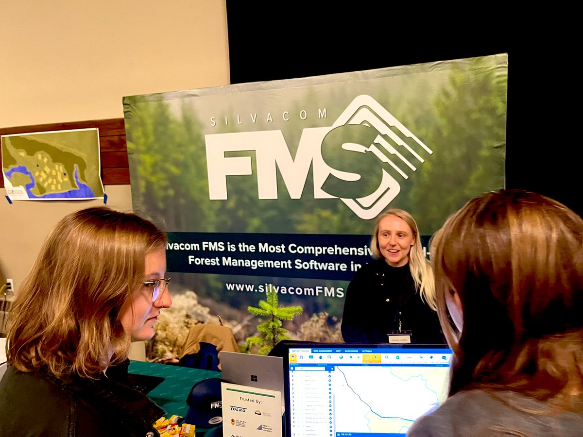zackwcole's tweet photo. It’s inspiring to hear the impact that funds provided by community forests have made in the rural Kootenays. Thanks to the community of Nakusp, Nacfor and the @BC_CFA for hosting an amazing conference! Thanks to all who stopped by the @Silvacom booth and spoke with us! https://t.co/7iUIgtBHLS