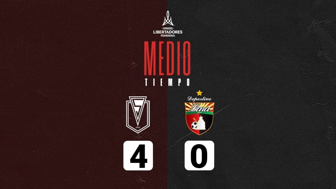 femdepor's tweet photo. #LibertadoresFEM    | Grupo D - J3 | @StgoMorningFem 4-0 #DeportivoLara | 1T | ⏱️45' | Finaliza la primera parte, lo gana Santiago Morning 

#DaleDEPOR 🔴⚫
#LaGloriaEsDeEllas https://t.co/5ca8Aog9t1