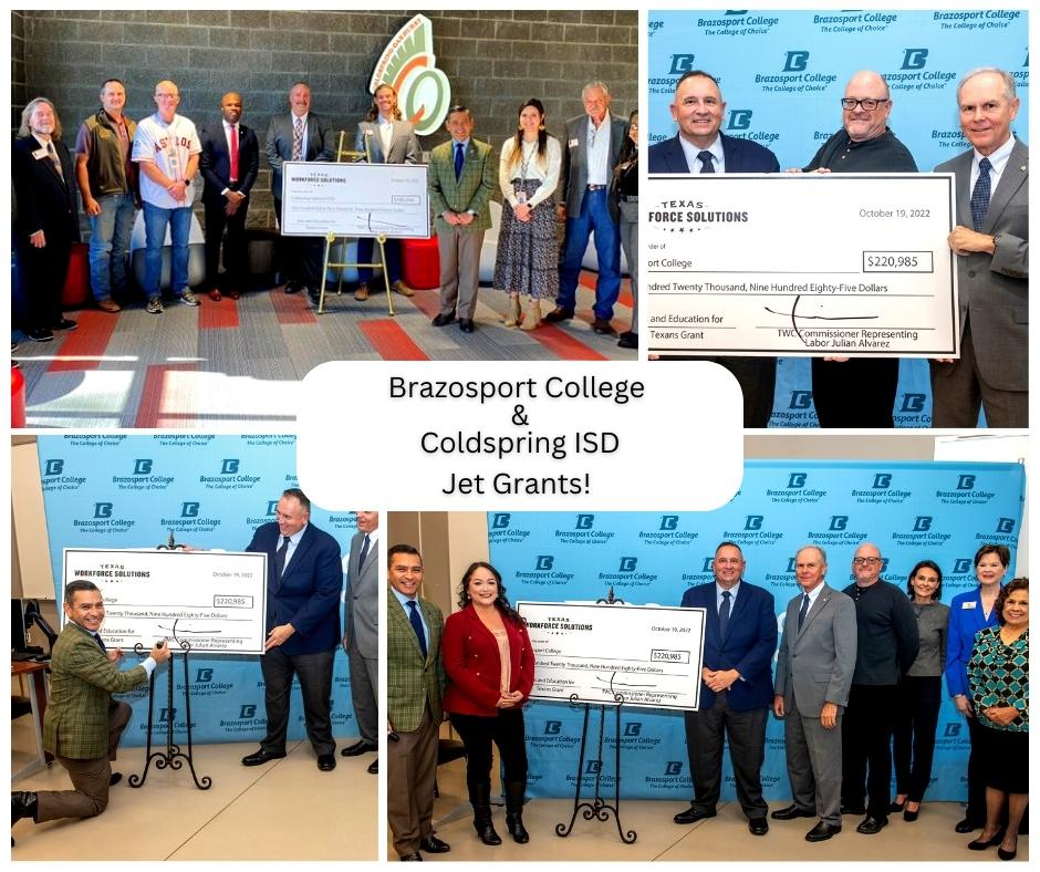 TX_Alvarez's tweet photo. I recently had the honor to present a $220K #JETgrant to @BCgators &amp; a $189K #JETGrant to @COCISD! 

These #grants will enable @BCgators and @COCISD to purchase #welding equipment to prepare their #students for highly-skilled &amp; in-demand careers in #welding! #CTE #Labor #TXworks https://t.co/pSVgqveA9Z