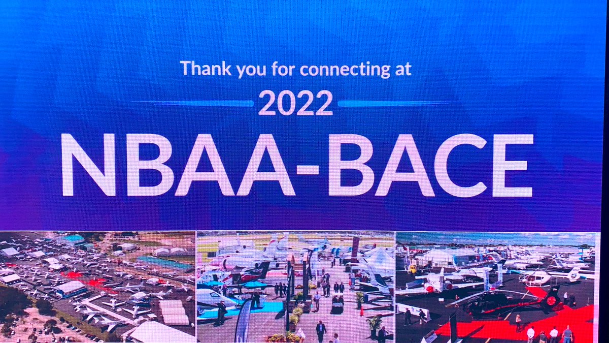 Thank you to everyone who made #NBAA2022 one of our best shows yet! We’ll see you Oct. 17-19 in Las Vegas for #NBAA2023.