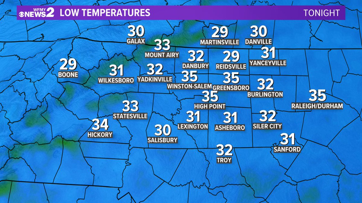 One more cold night on the way. Here are the temperatures you're waking up to on Friday morning. Frost likely in rural areas, but not guaranteed in the cities.