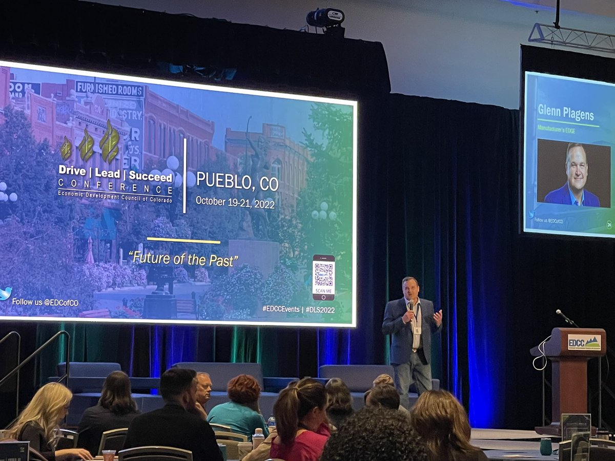 LakewoodEconDev's tweet photo. Glenn Plagens of @MFR_EDGE w/ the debut of the Colorado Manufacturing Network At the Innovations in Supply Chain Build Out 2.0 Panel at the @EDCofCO’s #DLS2022 Conference.
#EDCCEvents https://t.co/Fp8FrJWePe