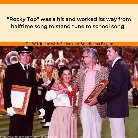 potsband's tweet photo. Ahead of our Rocky Top 50th halftime show, check out this week’s #throwbackthursday dedicated to Neyland Stadium’s favorite song! https://t.co/mm18Kd21jw