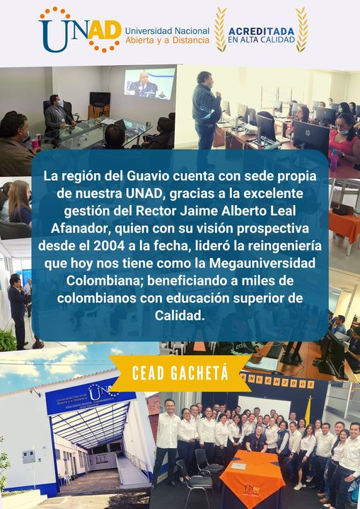 claudiatevargas's tweet photo. La UNAD en estos 18 años se ha venido consolidando en todo el territorio gracias a la gestión de nuestro rector.... https://t.co/rJq7g89YwT