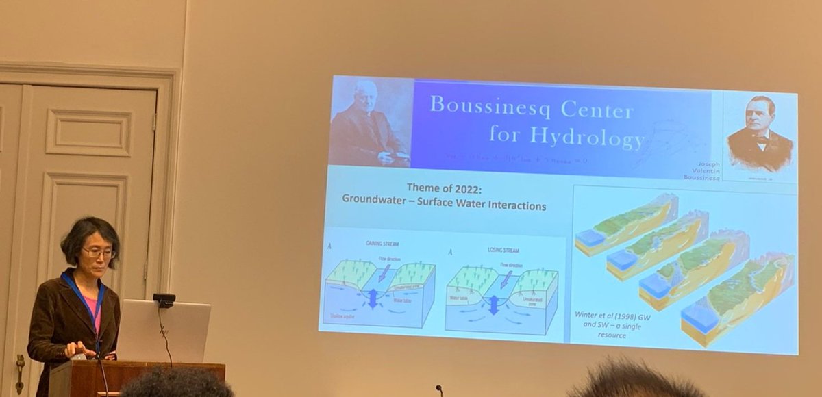SyedHydro's tweet photo. What a fantastic day at Boussinesq Lecture 2022 @Boussinesq2 with #science, #networking and an inspiring talk by Ying Fan Reinfelder. It was also great to meet a couple of my former colleagues, including  my PhD promotor @MarijkeHuysmans. @hydr_vub @HydrologyWur https://t.co/435Wb1KJms