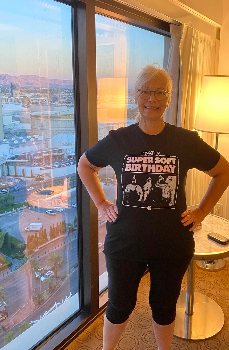 Me, celebrating my #supersoftbirthday in Vegas!  <a href="/LetterkennyProb/">Letterkenny Problems</a>
