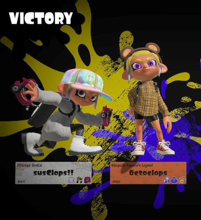 Octoclopss's tweet photo. Something seems #sus... Thanks for always keeping me company in my lobbies. Y'all are the best! :D #NintendoSwitch #Nintendo #splatoon #splatoon3 #ClopsSplatSyndicate https://t.co/TQ7I9vNN1t