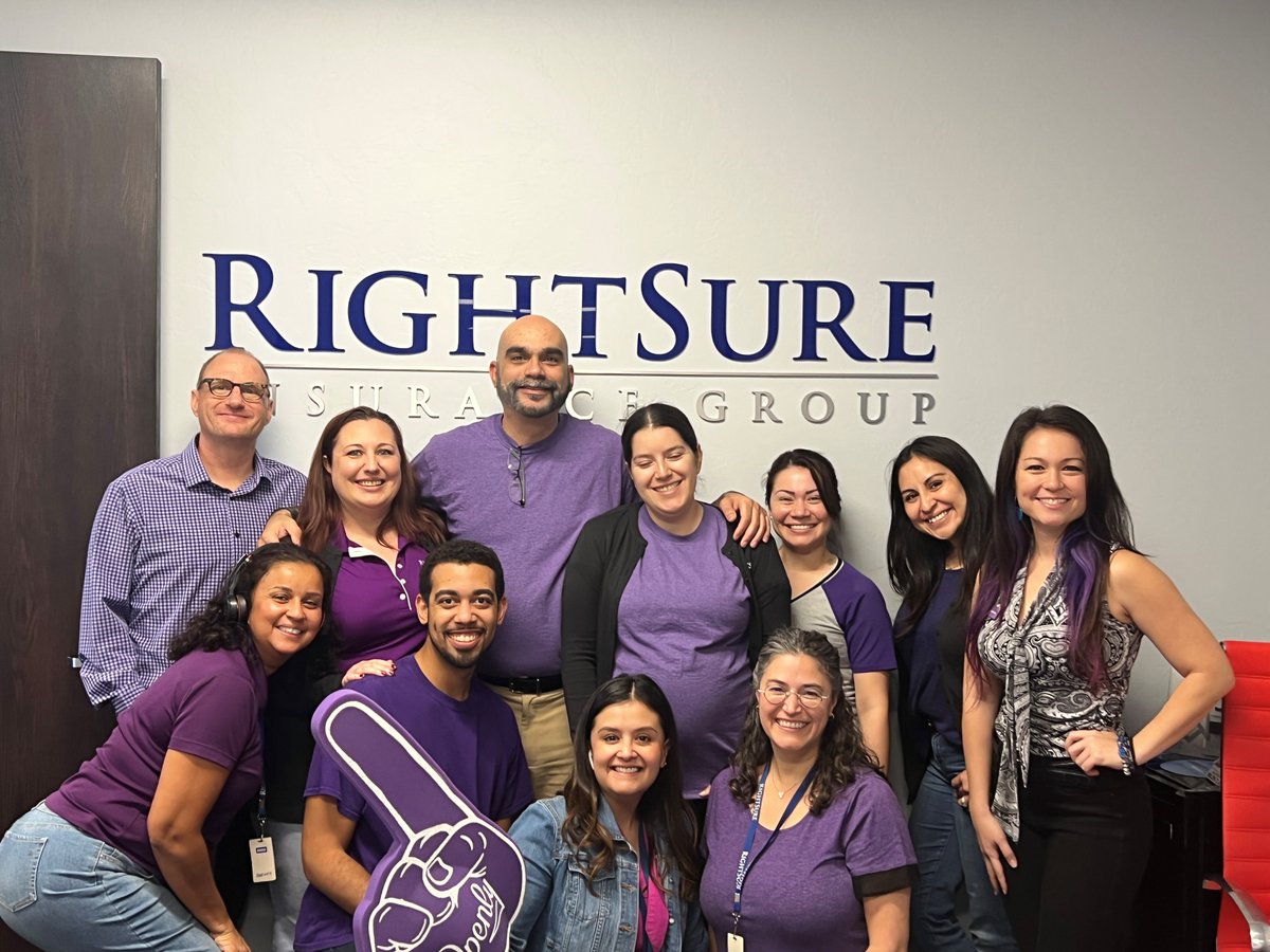 RightSure's tweet image. Shotout to our Famously Friendly Humans who joined us in the office today to honor Domestic Violence Victims by wearing purple.
ALSO - Thanks to @Openly for the visit this special day.
#SameColors
#TwoColorsOneGoal
#openly
#RIGHTSURE
#FamouslyFriendlyHumans