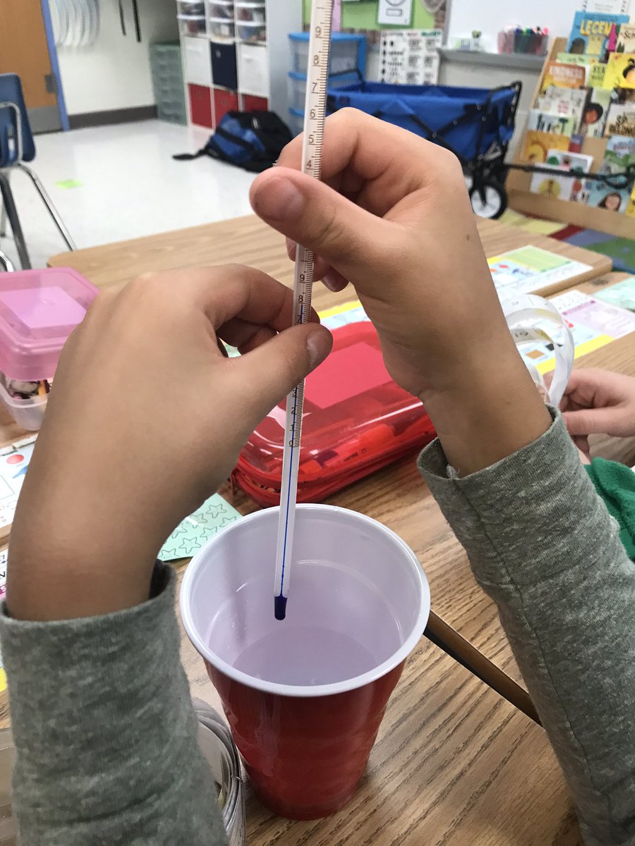 TNorton2nd's tweet photo. Science and math in one investigation! We practiced skip counting and rounding when reading a thermometer today. #weathertools #AshlandSOAR #2ndgradescience https://t.co/Grnm9HmC1F