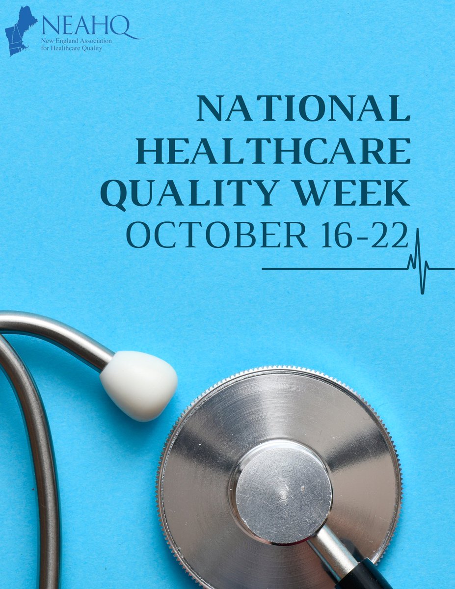 NEAHQ1975's tweet photo. 2022’s Healthcare Quality Week (HQW) is from October 16 to October 22! Founded by the National Association for Healthcare Quality in 1985, National Healthcare Quality Week highlights the strides healthcare workers have made to improve patient experiences. https://t.co/PZLYNqhLpx