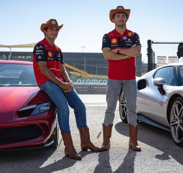 FormulaReaction's tweet photo. The Ferrari boys didn’t have to slay this hard 🤠 https://t.co/yHqxhQUbpc