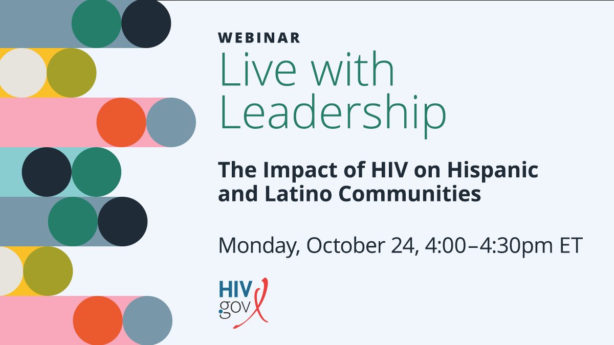 HIVGov's tweet image. ICYMI: On Monday, @HIVGov will host a #LiveWithLeadership session with community leaders to discuss the impact of #HIV in their Hispanic &amp;amp; Latino communities and their continued efforts to help end the HIV epidemic.  

Don’t miss out! Register here: fal.cn/3sUQ7