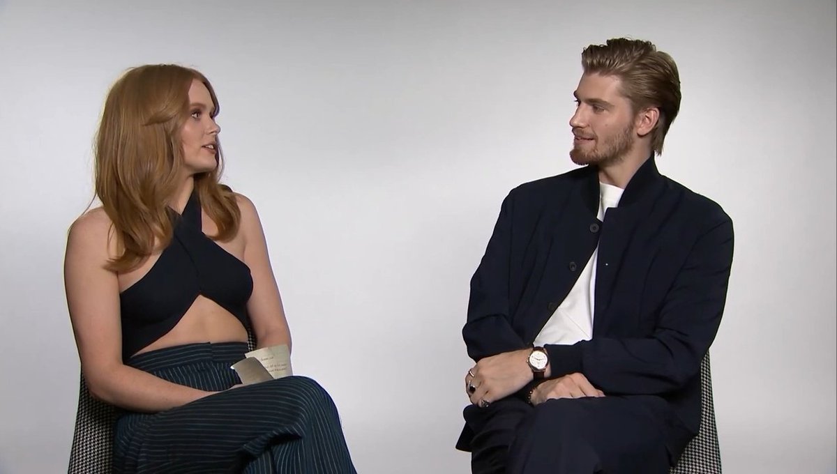 archiveacowen's tweet photo. no thoughts. head empty. just abbey and danny in an interview of fate https://t.co/gt0wpjM5GY
