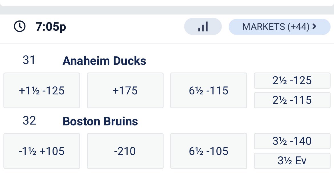 CentralCapper's tweet photo. Official:

NHLKing (2-0)

(1.5u) Ducks o 6.5 

Line available at BetUS:

Get a 125% first time deposit bonus with code: JOIN125

https://t.co/wQknscw7Y4

#gamblingtwitter #sportsbetting #betus https://t.co/6cck4yl9e5