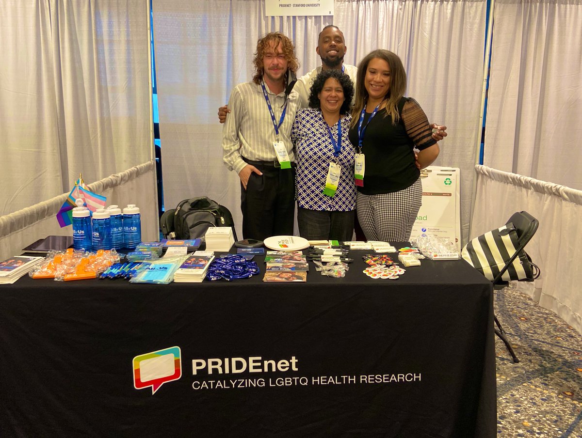 ThePRIDEStudy's tweet photo. Come on by PRIDEnet’s table in the Yosemite room and grab some swag #GLMA22! #PrideInHealth https://t.co/mpFD95aUpS