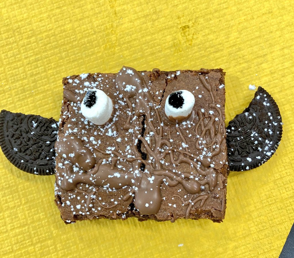 ThomondCommColl's tweet photo. Halloween fun has begun in the Home Economics Room! First years have been busy preparing some spooky Bat Brownies for all to enjoy! 🎃👻🦇😋#halloweenfun #baking #studentlife #GoTCC @LCETBSchools https://t.co/nBDWddgHof