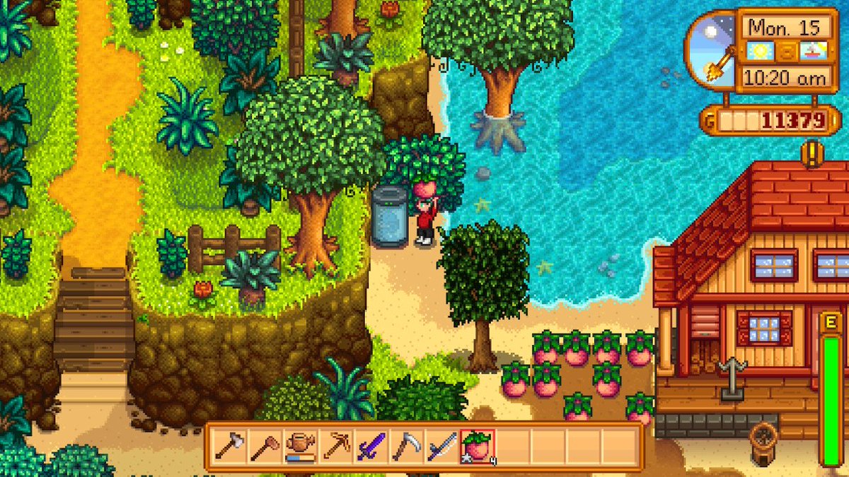 KennyMcphail's tweet photo. @DangerousFunny 
I found a strange capsule on my farm while harvesting melons. I am only on year 5!  I also found an owl statue on year 2 or 3! #StardewValley #NintendoSwitch https://t.co/9wyxAE4Cyu