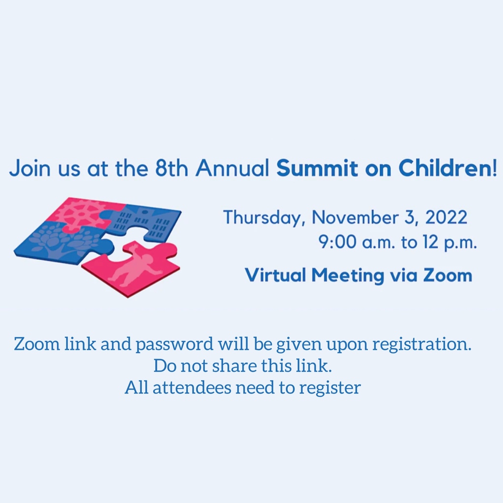 Register Now: eventbrite.com/e/418061642627
 #CollaborationToImpact #SummitOnChildren