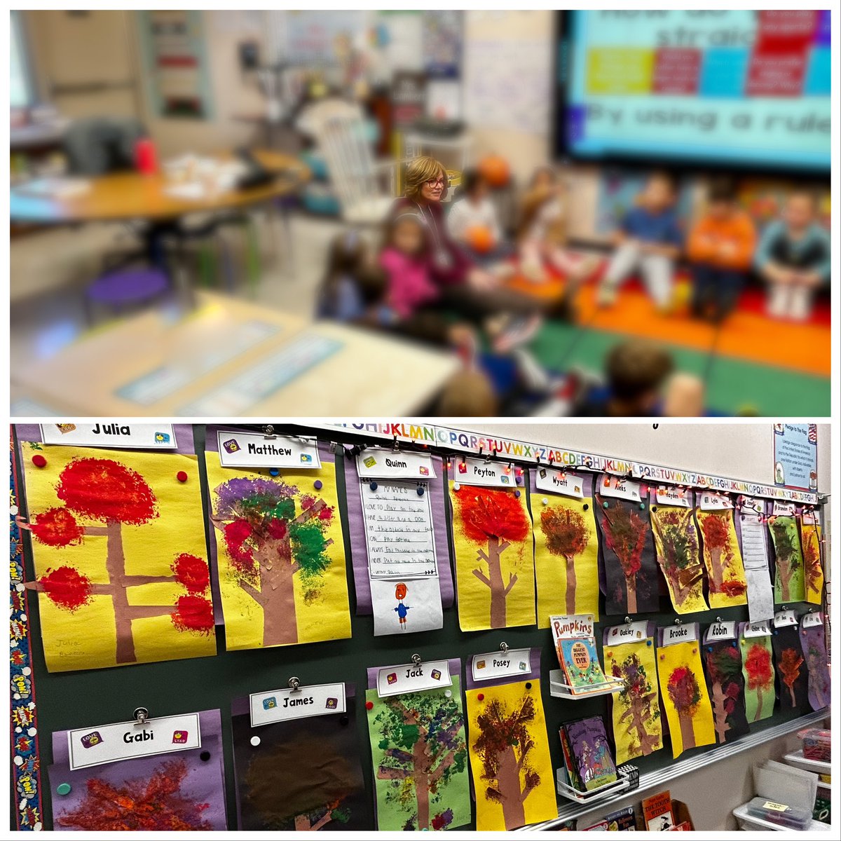 Beautiful Morning Meeting today in Mrs. Lambert’s 2nd grade class where every student engaged in positive community-building. Check-out their marvelous artwork as well!