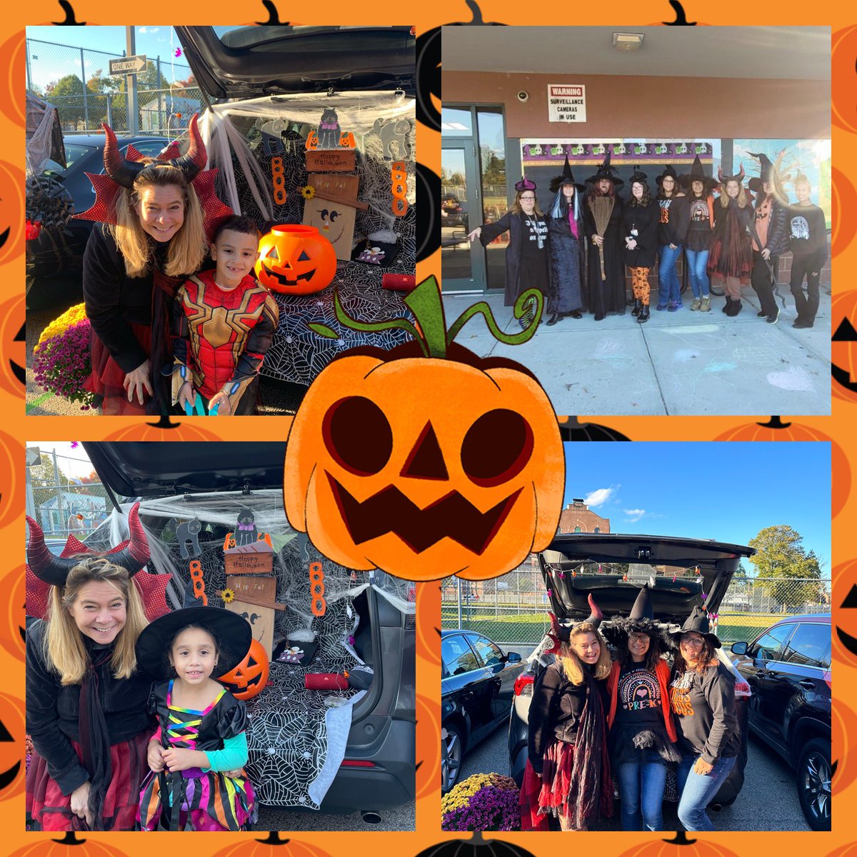 TracyCorcoran13's tweet photo. So much Fun @YoungWoodsES with our trunk or treat! @DrWJReilly and all our teachers had a great time with our students and families. GO OWLS 🦉 @pvdschools @RIDeptEd https://t.co/W60lHHWGxk