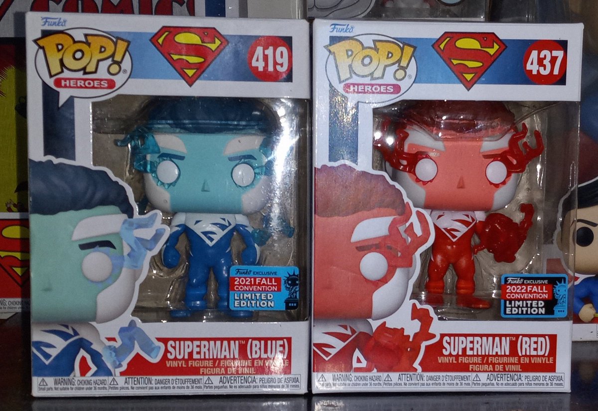 AJHJR's tweet photo. They're Finally Together! It was my NYCC 2022 Superman (Red) Pop!

#Funko #FunkoPop #Pop #PopFunko #Superman #DCComics #DC #SupermanFunkoPop #SupermanBlue #SupermanRed @OriginalFunko @DCComics @Superman https://t.co/TPqYbNYtWF