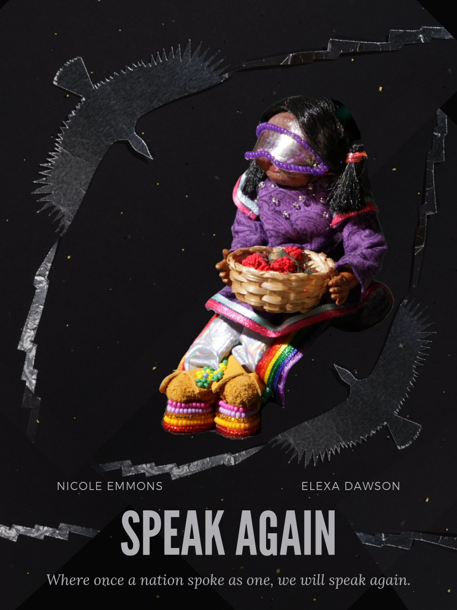 “Speak Again”, animated short set to original song, colorfully illustrates three generations of Potawatomi sharing knowledge across time and space, redefining what it means to truly speak again. elexadawson.com/speakagain 

World Premiere November 19th
Everywhere November 25th