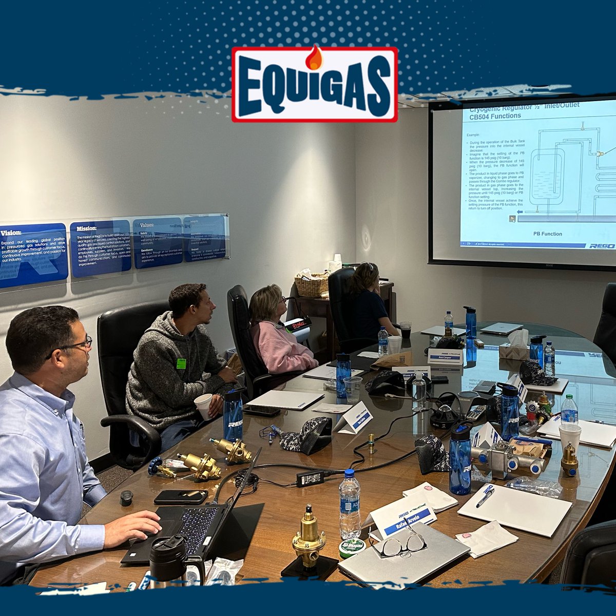 equigas's tweet photo. Thank you @RegOproducts for your worm and excellent hospitality, during the technical training to the EQUIGAS Team.
Only RegO offers 10 year warranty and most important, it is made in the USA.
#REGOproducts #Dover #OPW #EQUIGAS #MadeInUSA #IndustrialGas #CryogenicEquipment https://t.co/eRtxgJhRBf