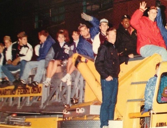hbork99's tweet photo. Rivalry Week!!💜🏈
#Riders #Sparkey #MFHS93 #30years #118meeting https://t.co/DX5qwOaxW7