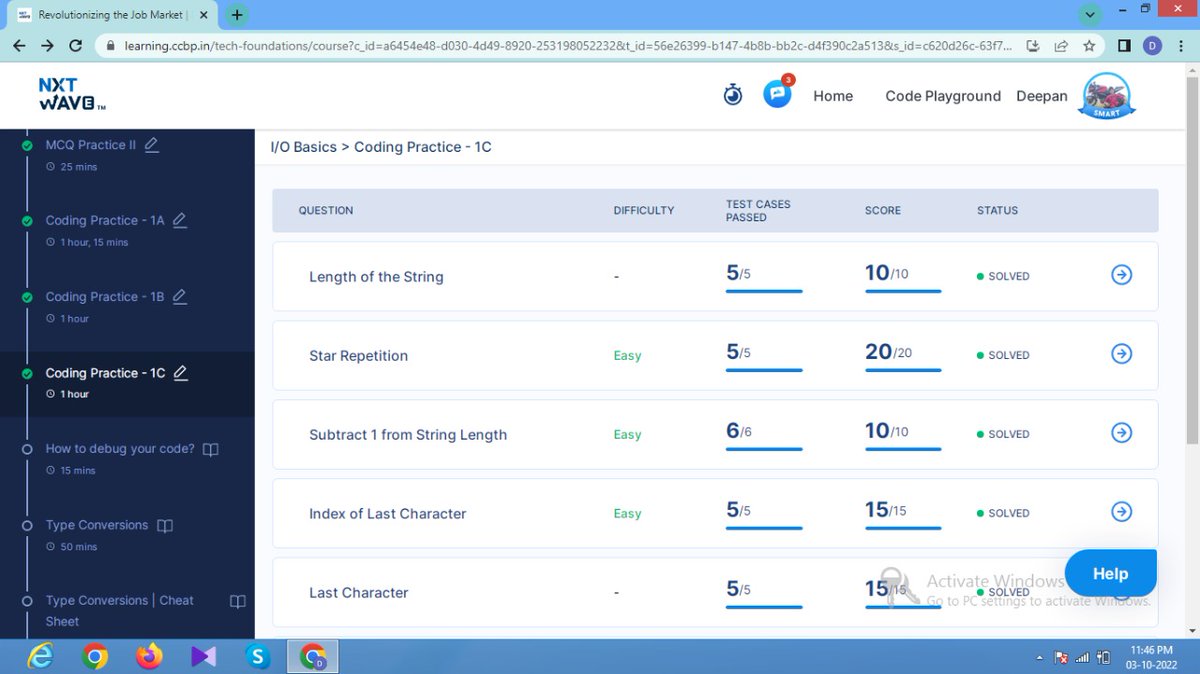 deepan41103's tweet photo. Hello Guys!!
Today I have completed my Coding Practice-1C in the topics covered Input and Output Basics.
@nxtwave_tech 
@rahulattuluri
 #ccbp
 #pythonprogramming 
 #1hourofcodechallenge https://t.co/k6Em7OZX8H