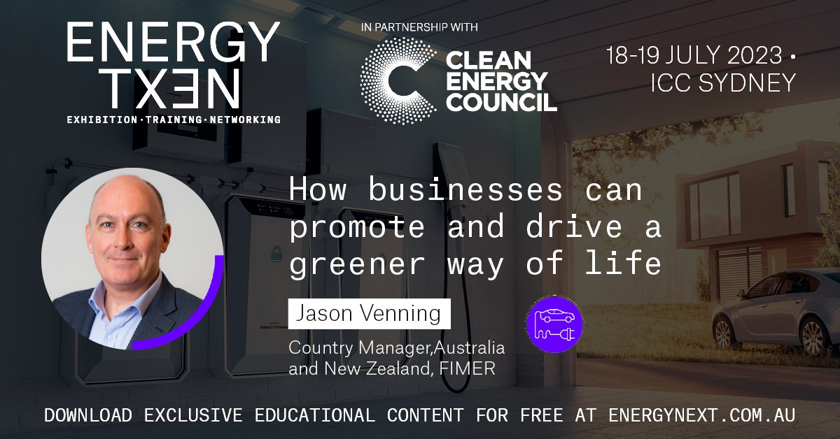 energynextau's tweet photo. Learn from Jason Venning of FIMER on the #EnergyNext 2022 session as he discussed how the electric vehicle charging infrastructure supports businesses, the industry, and public infrastructure. 
 
Download Exclusive Educational content for free: https://t.co/HHNOyflwnQ https://t.co/1A7qMy06tW