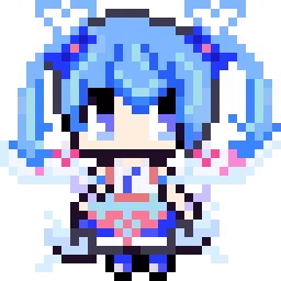 デュエルリンクスでブルーエンジェルが実装されたみたいだし、記念に自分が昔作ったドット絵配布します。ご自由にお使いください。 
