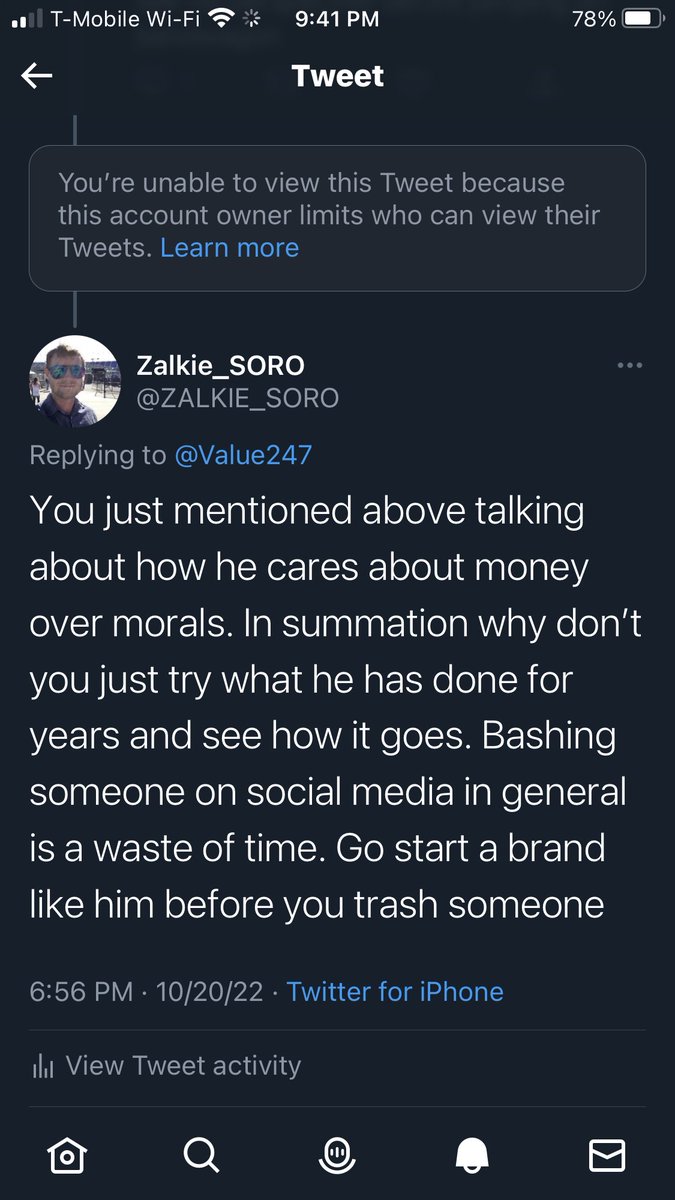 ZALKIE_SORO's tweet photo. @NEACETWEETS @Value247 Yeah tried to have a discourse with him and just blocked me https://t.co/7dI2lrSGop
