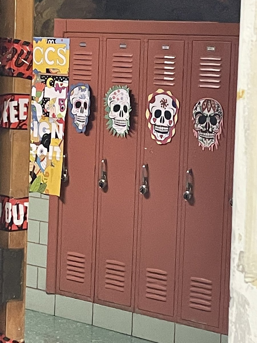 Skulls are starting to appear at <a href="/wfhs_coyotes/">WFHS COYOTES</a> <a href="/WFISDFineArts/">WFISD Fine Arts</a> #dayofthedead. #DiaDeMuertos <a href="/ChrisMayfield75/">Chris Mayfield</a>