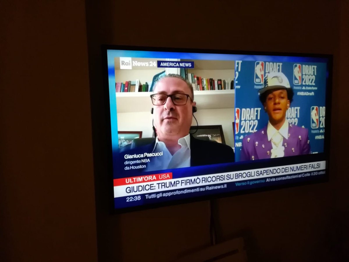 Un ringraziamento a Rai e Oliviero Bergamini per l’invito in trasmissione a parlare dell’inizio della stagione NBA e di Paolo Banchero, e’ stata una chiacchierata professionale, piacevole e gratificante. Una bella occasione per sentirsi nuovamente “a casa’!