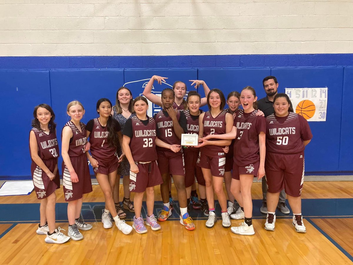 Congrats ladies! 8th grade WCMS 🏀 fought hard this season and got runner up for NVJLs. Keep building! #REPWC