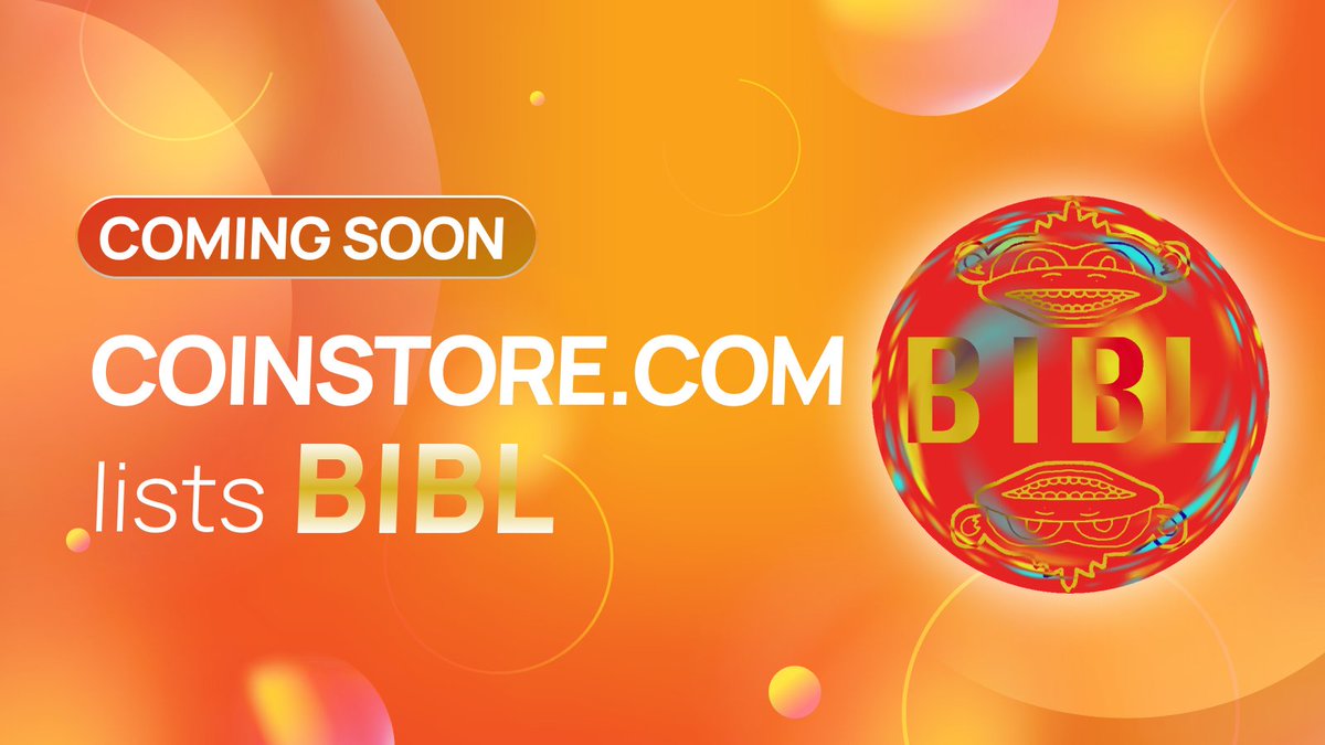 CoinstoreExc's tweet photo. 🚀COMING SOON
🦋 @BibliompNFT is listing on #Coinstore! 🔥
🧨Stay-tuned for their listing date!
🌏 https://t.co/NvS1gl6d9d
👥 https://t.co/PwrXtdmoH7
#CoinStoreLists #Cryptocurrency #Crypto #NewListing #ComingSoon #BIBLtoken #xBIBLx #BIBL https://t.co/u1Xdv2PIiE